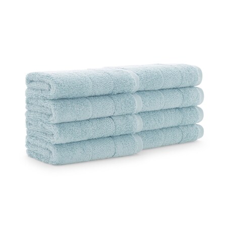 Monarch Brands Turkish Washcloths, 13in x 13in, Solid , Sterling Blue, 8PK PNP-WC-TS-1313-1-75-SBL